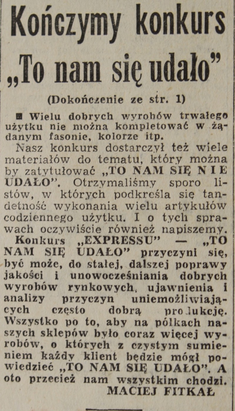 Express Wieczorny, 4 października 1968 r.
